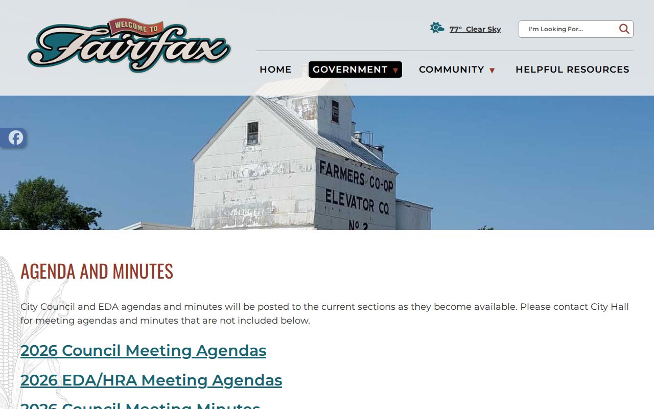 Fairfax agenda and minutes source for distinguishing city records from Fairfax court filings