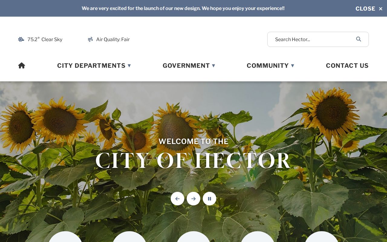 Hector city-government source for Hector court-record and city-record routing