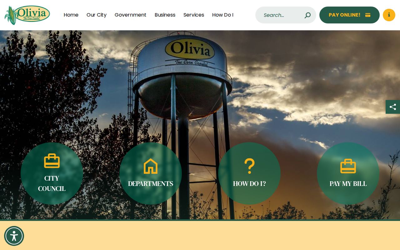 Official City of Olivia, Minnesota government website